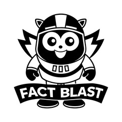 Fact Blast cartoon art illustration
