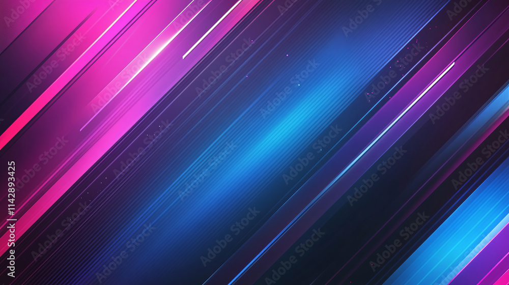 Aufkleber an abstract background consisting of diagonal lines that change from blue at the bottom to pink at t