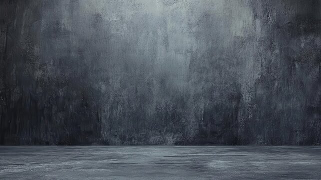 minimalistic gray wall room with a concrete backdrop, providing an ideal space for product display and creative presentations, emphasizing simplicity and modernity