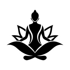 yoga silhouette vector