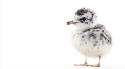 little gull bird isolated on a white background