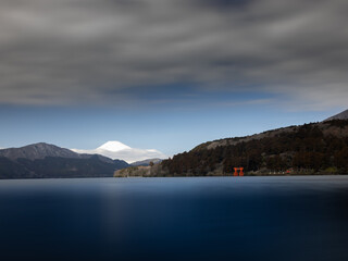 Mount Fuji and torii gate