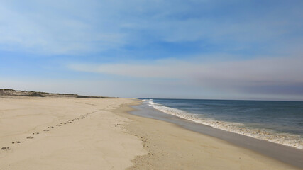 Ocean coast of Portugal in the summer