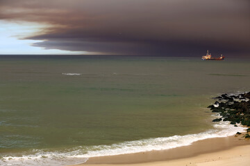 Atlantic coast of Portugal during forest fires
