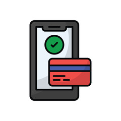 Mobile Banking vector icon