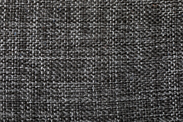 Black, Grey, and White Textile Texture Background - Abstract Fabric Surface Closeup