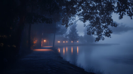Fototapeta premium Fond effet nuageux nocturne. Nocturne. Illustration