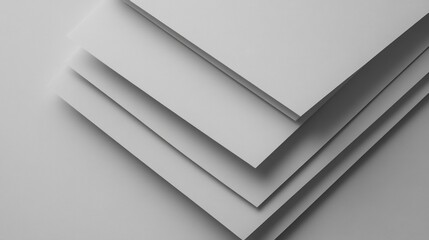 Abstract grayscale image of stacked papers, showing shadows and layers.