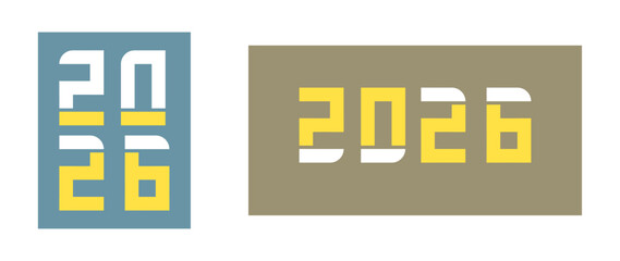 New year is the year of the horse.
2026 New Year's Eve card, poster, web banner design.