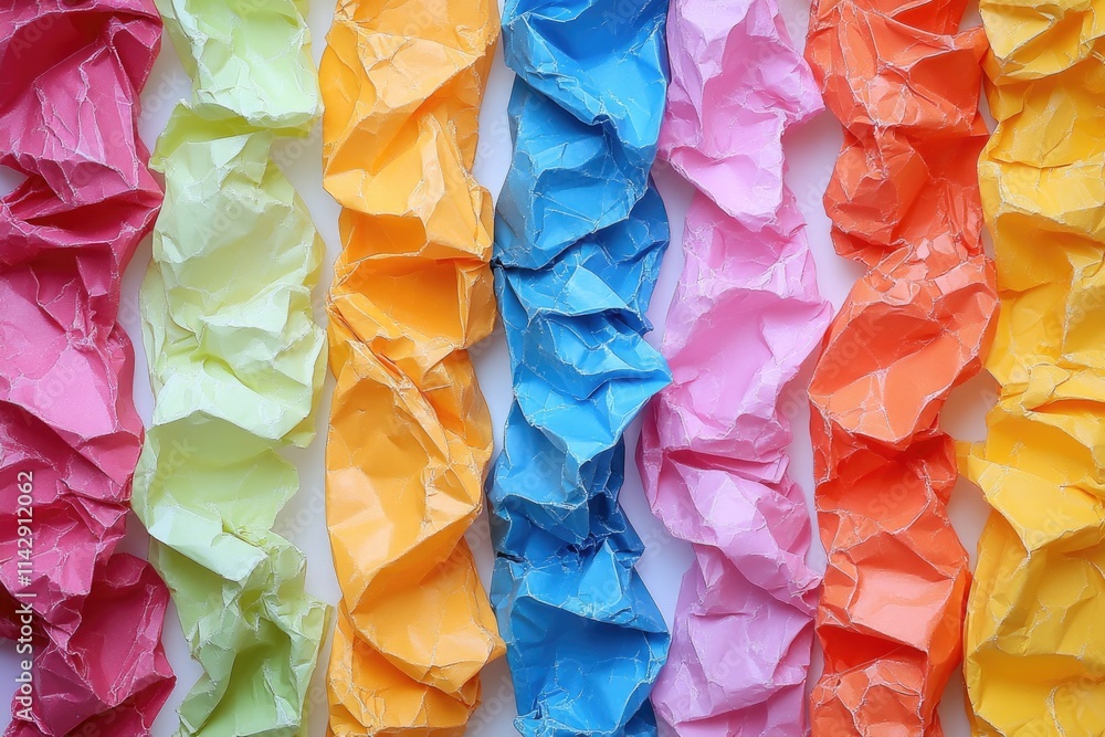 Poster a close-up shot of a bunch of folded paper, suitable for use in educational or business settings whe