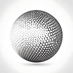 Gradients of balls shapes futuristic design of coverages vector geometric illustration halftone 3d abstract background of purple pink gradients beads shapes