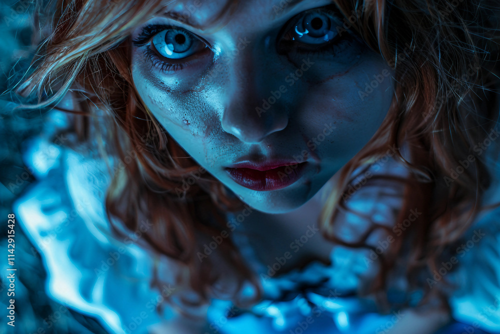 Aufkleber alice from wonderland created with generative ai technology