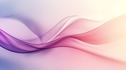 Obraz premium Abstract Pastel Waves Flowing Gently Across Soft Background