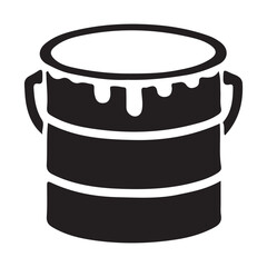 Paint Bucket Silhouette for Artistic Projects