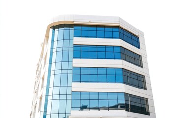 A city landmark with a large clock face on the front, suitable for use in urban or architecture related contexts