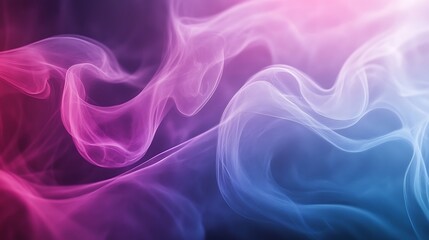 Fototapeta premium Abstract Swirling Smoke in Pink and Blue Hues
