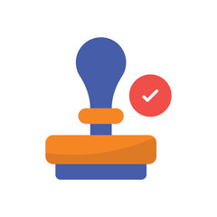 Stamp vector icon