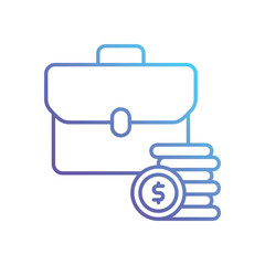 Briefcase vector icon