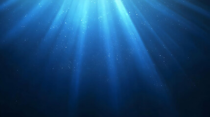 Abstract blue light rays radiating outward, creating a captivating background for science, technology, and innovation  -