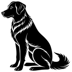 black dog silhouette