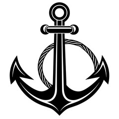 anchor on white background