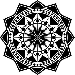 black and white spiritual symbol
