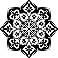 black and white seamless pattern