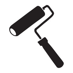 Lighthouse and Houses Silhouette Vector Illustration