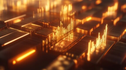 Digital Trading Platform with Rising Bars