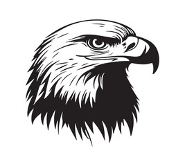 simple vector eagle head icon silhouette vector