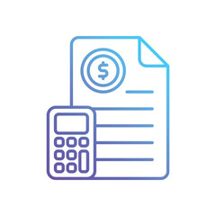 Financial Accounting vector icon
