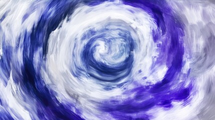 Abstract swirling spirals of deep indigo, cosmic violet, and shimmering silver resembling a mesmerizing vortex, evoking infinite motion, celestial energy, and mysterious cosmic beauty