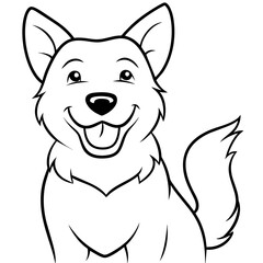 illustration of cartoon dog