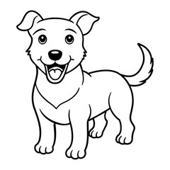 vector illustration of a dog