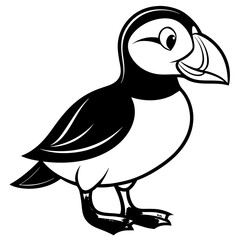 vector illustration of a cartoon bird
