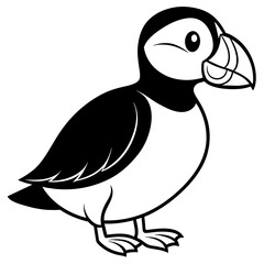 vector illustration of a cartoon bird