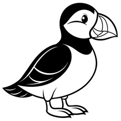 vector illustration of a duck