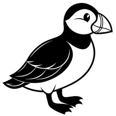 vector illustration of a duck
