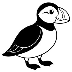 vector illustration of a duck