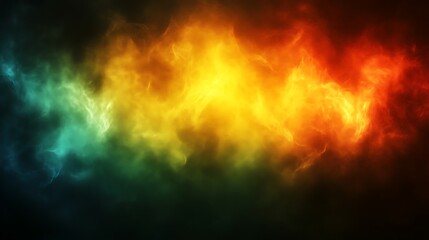 Abstract Colorful Smoke Cloudscape Digital Art