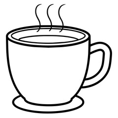 cup of coffee with steam