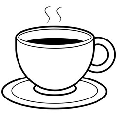 cup of coffee with steam