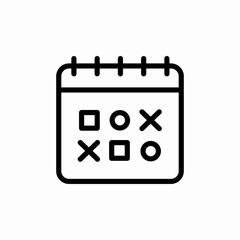calendar mark icon sign vector