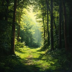 Obraz premium Picturesque verdant grove