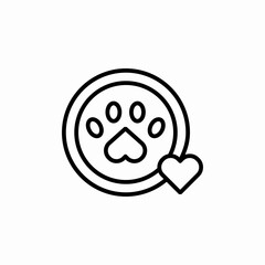 pet love icon sign vector