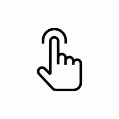 tap sensor icon sign vector