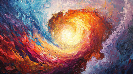 Abstract Cosmic Vortex:  Neutron Star Magnetic Field Painting