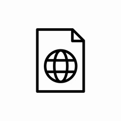 web file icon sign vector