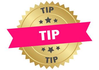 TIP golden label, sign