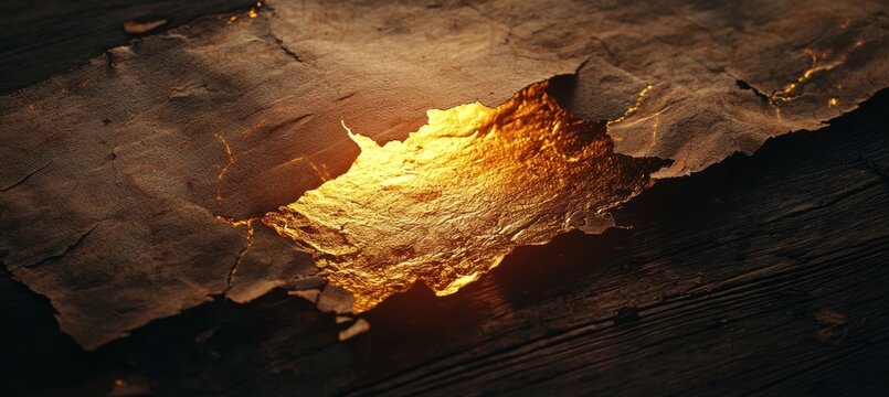 Historic Elegance: Aged Parchment with Golden Accents for Premium Branding Design